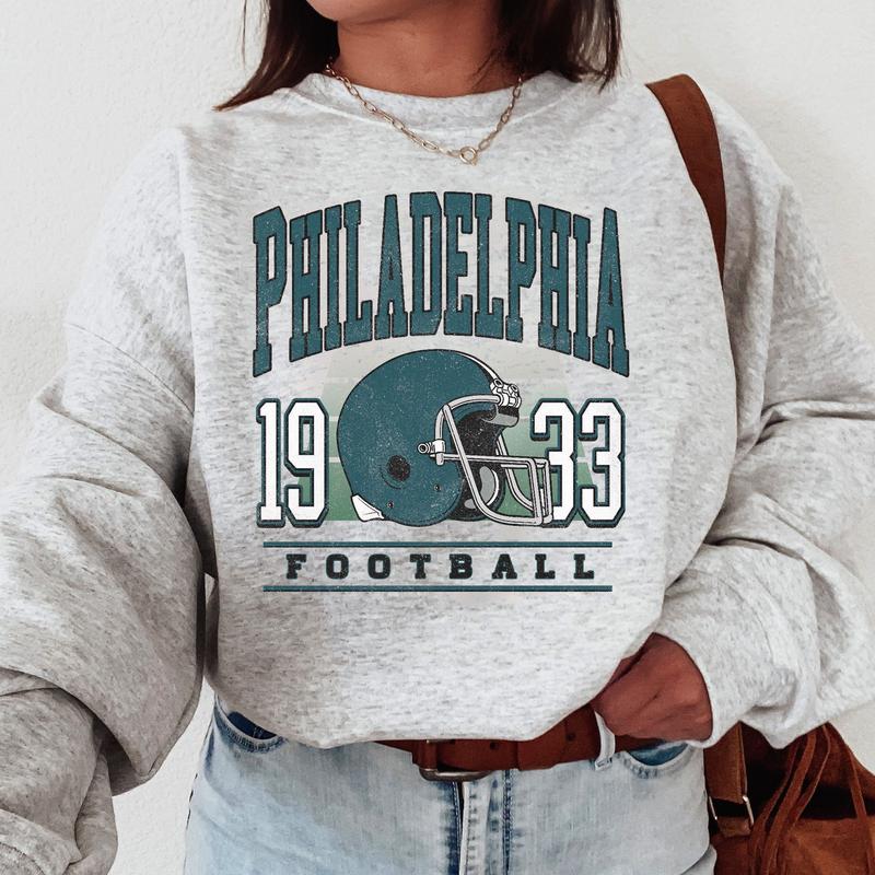 Vintage Philadelphia Football Sweatshirt, Vintage Philadelphia Football Sweatshirt for Sports Fans Unisex, Gift For Fan