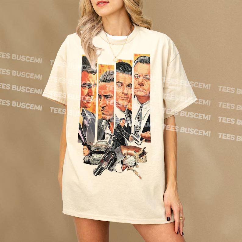 Retro 90s Mafia Movie T-Shirt, Vintage Martin Scorsese Gangster Film Graphic Tee, Good fellas Movie Lover Gift for the, 1990 Memorabilia