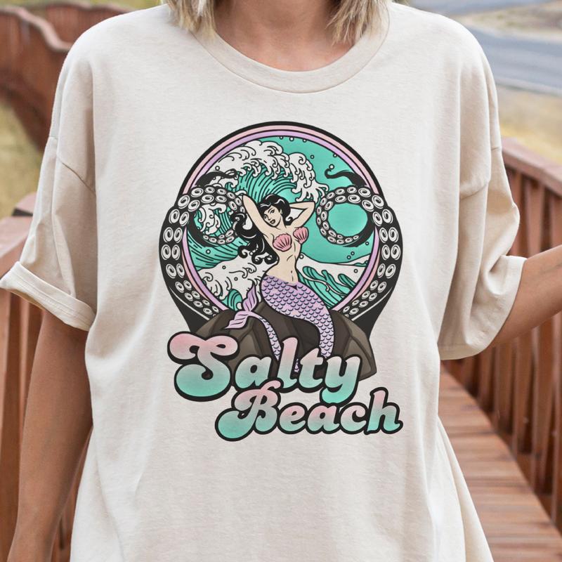 Vintage Beach Tshirts Summer Beach Tees Sand and Sun T-Shirts Summer Ocean Tees Vacation Tshirts Womens Sea Turtle Tops Retro Beach Wave Tees Short Sl