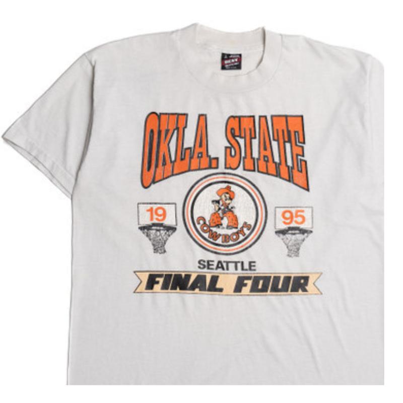 Vintage 1995 Oklahoma State Cowboys Final Four T-Shirt