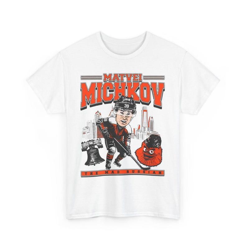 Matvei Michkov Bobblehead Flyers Hockey Shirt Hoodie Sweatshirt | TeeSparky.com (Image 4)