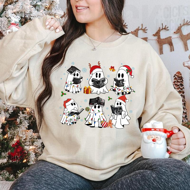 Ghost The LORDS Series Book Merry Christmas Sweatshirt, The Ritual Book Shirt, Shantel Tessier Merch, Dark... (Image 2)