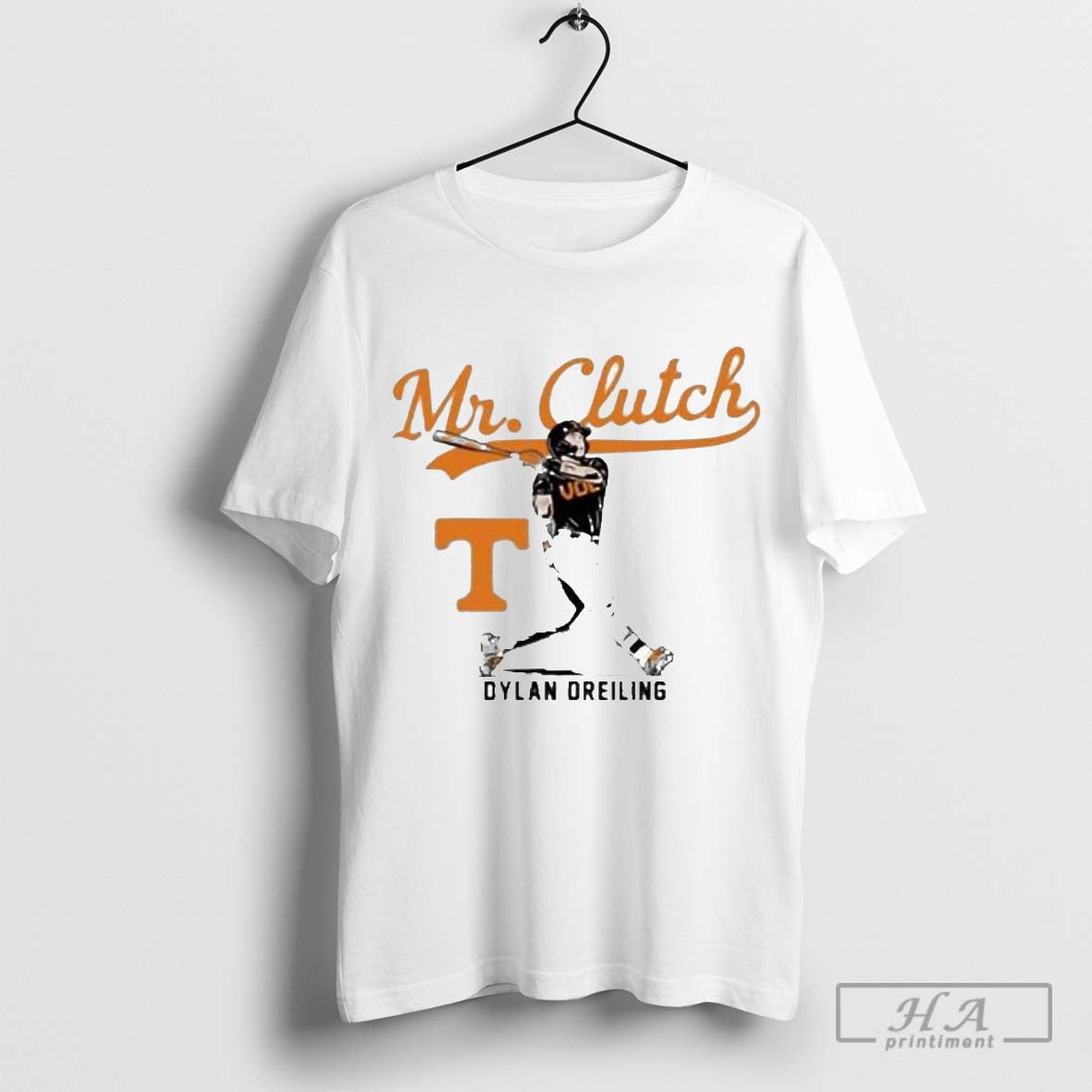 Official Tennessee Baseball Dylan Dreiling Mr. Clutch Shirt