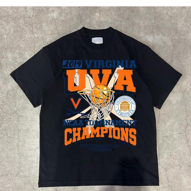 NCAA 2019 UVA Tournament Virginia T-Shirt Unisex Menswear Casual Soft new jersey