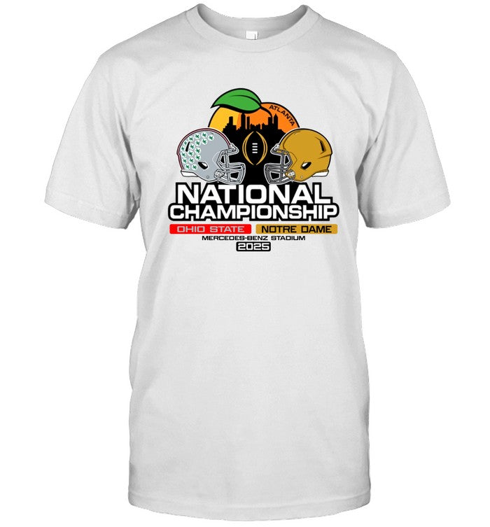 Ohio State vs Notre Dame 2025 National Championship in Atlanta T Shirt