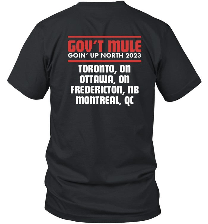 Exclusive Gov't Mule Canadian Tour 2023 T-Shirts