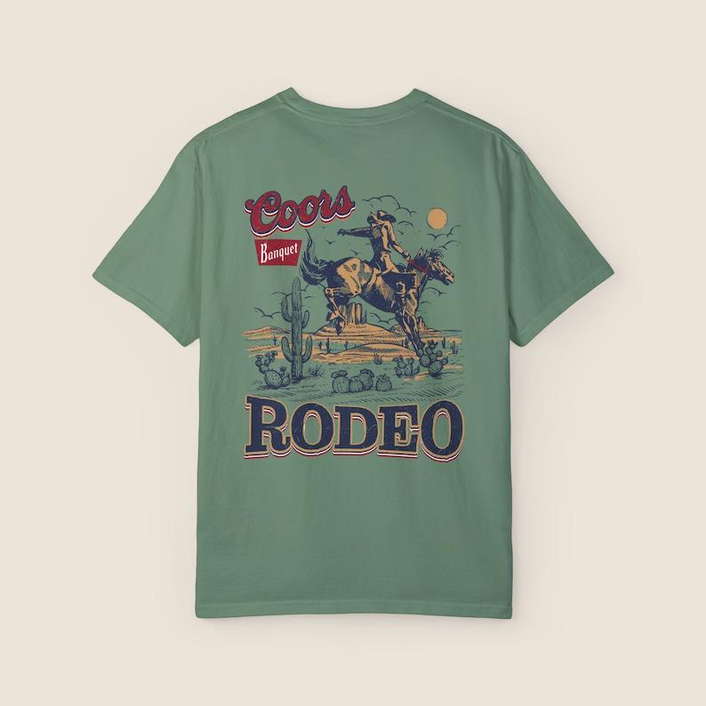 Coors Rodeo Vintage Graphic T-Shirt, Retro Cowboy Shirt, Oversized Coors T-Shirt, Vintage Washed Shirt