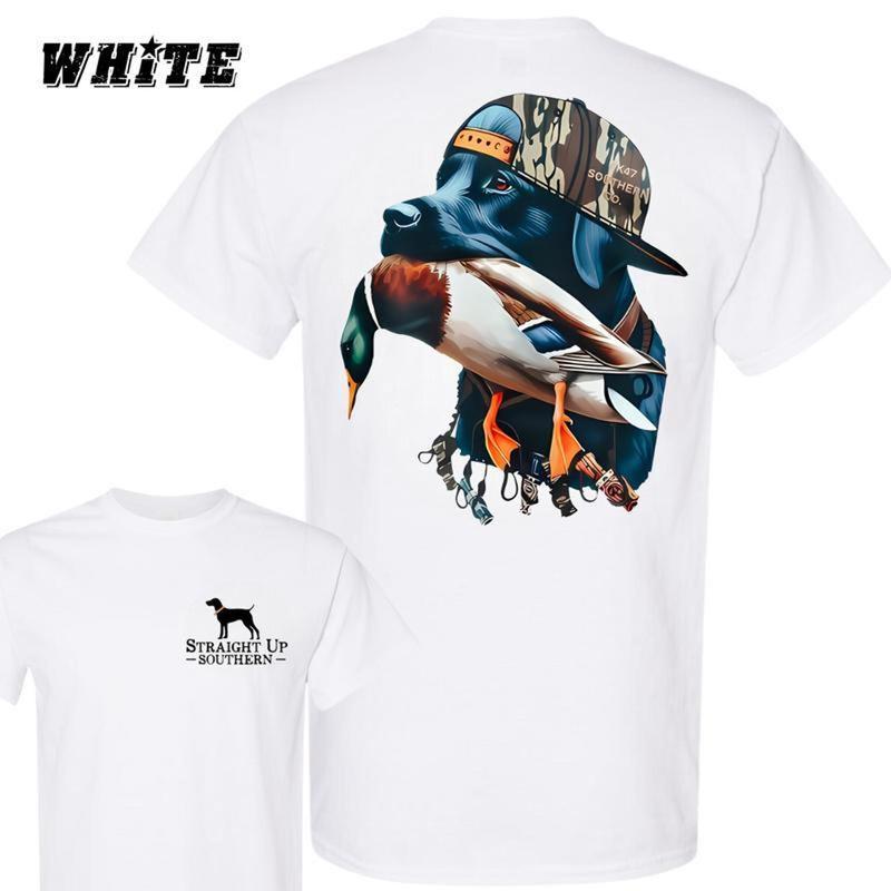 Straight Up Southern Labrador T-shirt, Duck Hunting Dog Graphic Sweatshirt, Perfect for Outdoor & Hunting... (Image 1)