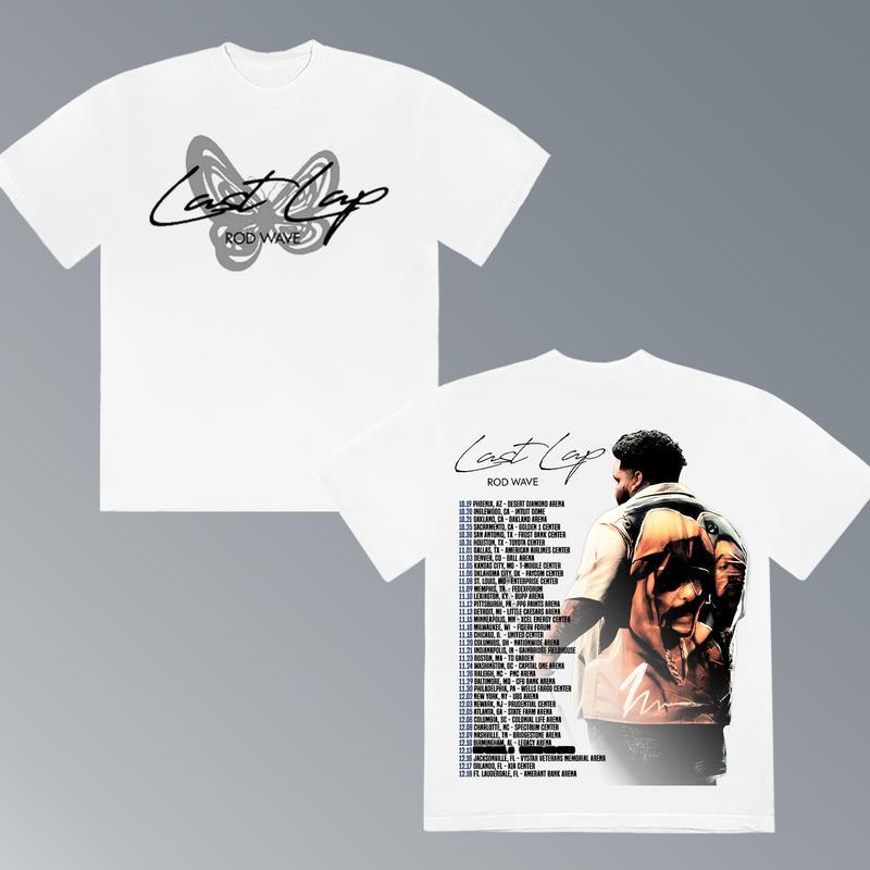 Rod Wave V6 Shirt, Rod Wave Last Lap 2024 Tour Music Tee, Graphic T-Shirt, Rapper Shirt Rap Tee, Vintage Y2K, Hoodie, Sweatshirt Clothing Cotton