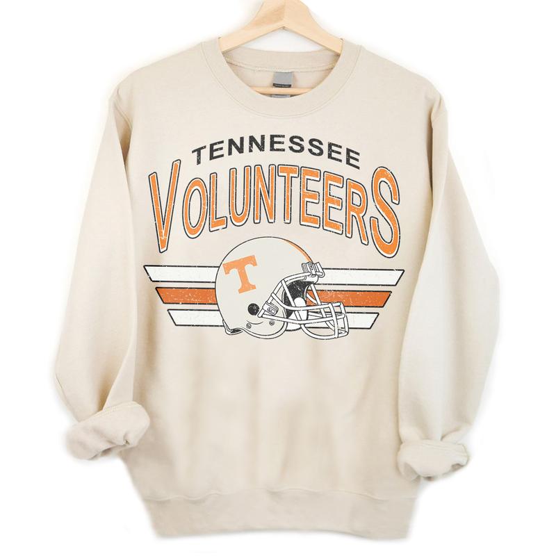 Tennessee Volunteers Vintage NCAA Sweatshirt, University Sport Shirt, Classic Gift for Fans, Unisex Cotton Comfort, Casual Style, Football Wear