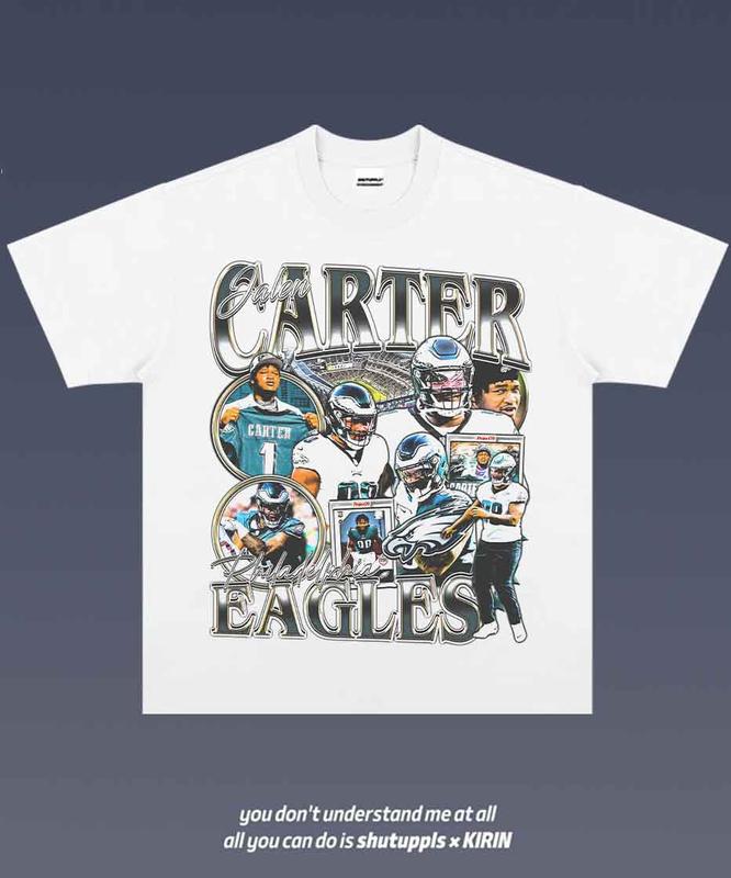 JALEN CARTER 1.0 VINTAGE TEE  UNISEX GRAPHIC T-SHIRT