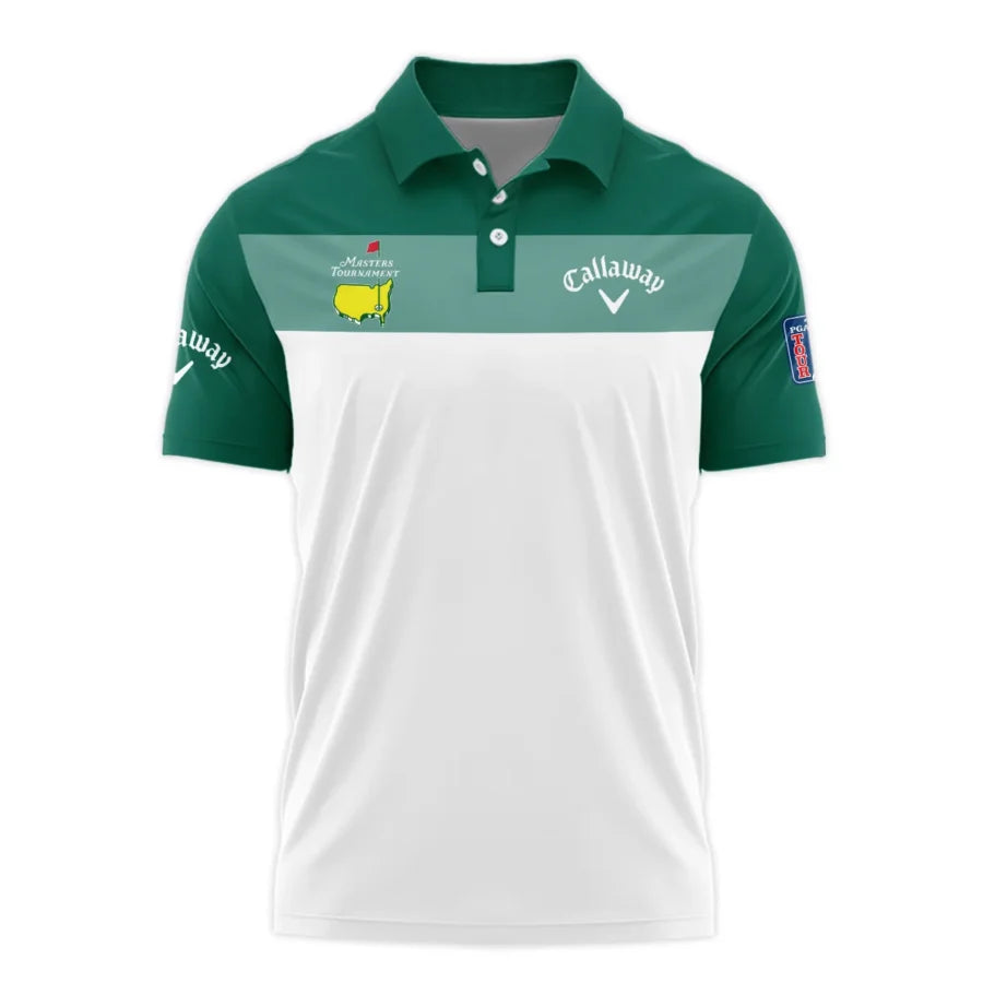Golf Masters Tournament Callaway Polo Shirt Sports Green And White All Over Print Polo Shirt For Men