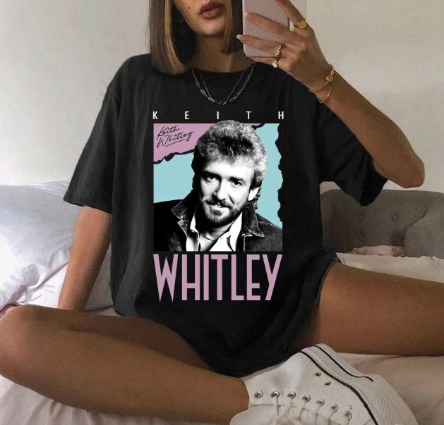 Vintage Keith Whitley Country Music 80s Retro Style T-Shirt Basic Graphic