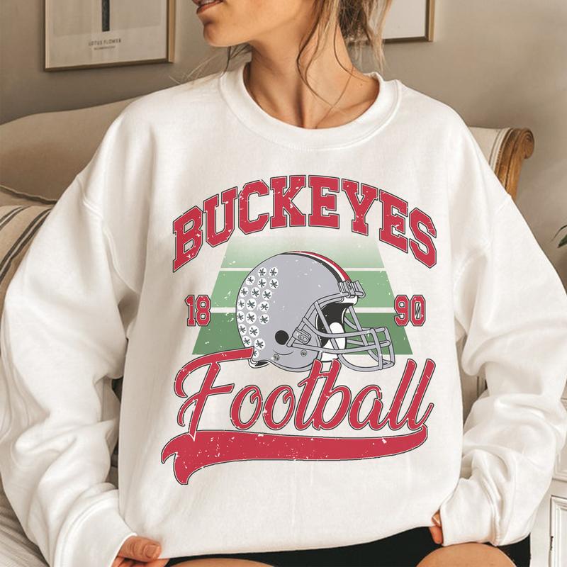 Ohio State Buckeyes Vintage NCAA Sweatshirt, Unisex Football University Shirt, Classic Sport Collection, Gift for Fans, Cotton, Women Comfort