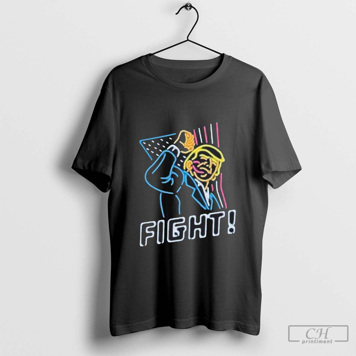 Trump Neon Fight T-shirt Hoodie Sweatshirt | TeeSparky.com
