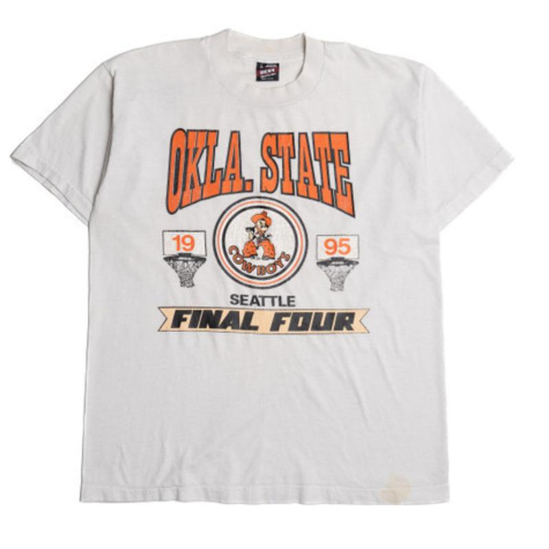 Vintage 1995 Oklahoma State Cowboys Final Four T-Shirt