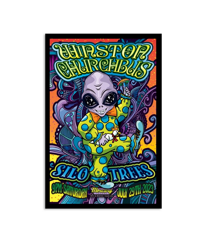 July 29, 2023 Winston Churchbus Boston, Tulsa, OK Poster
