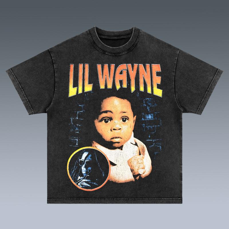 LIL WAYNE 2 SIDES Cotton Vintage Shirt To Match Sneaker Hiphop Clothing Rapper Merch Shirt, Hiphop Tour Concert 2024, Gift For Fan Y2K Aesthetic Hoodi