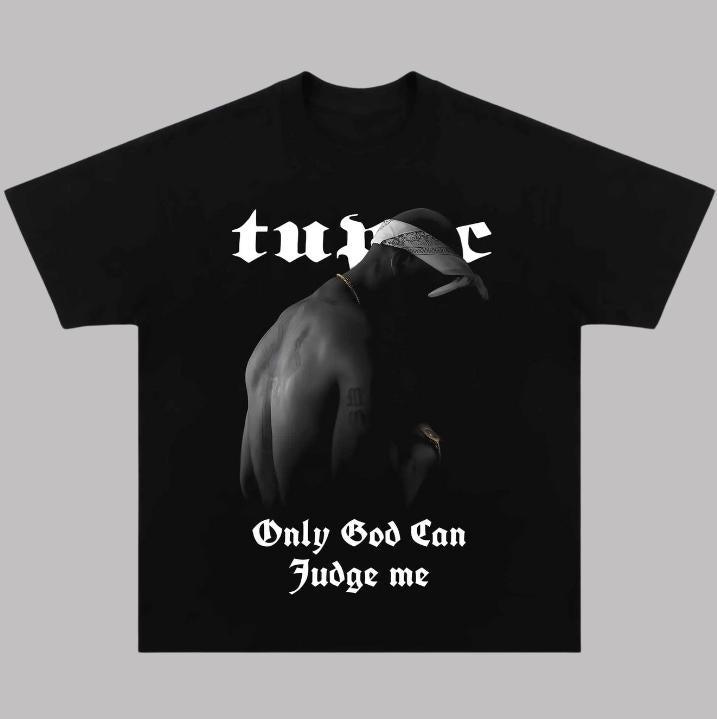 Only God Can Judge Me T-Shirt, TUPAC Vintage Tee, Music Rap Graphic Tees, Sweatshirt, Unisex Shirt Menswear Womenswear Streetwear