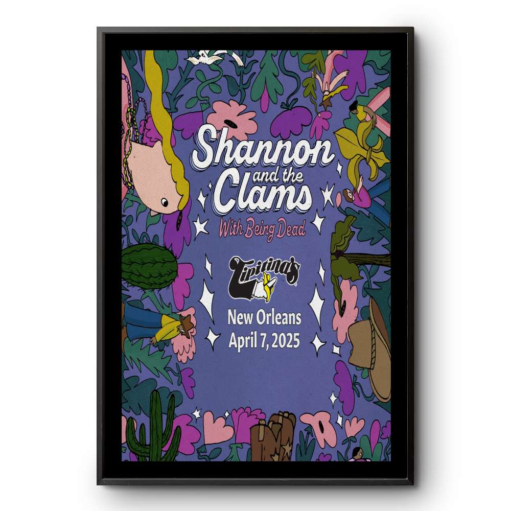 Poster Shannon And The Clams New Orleans LA April 7 2025