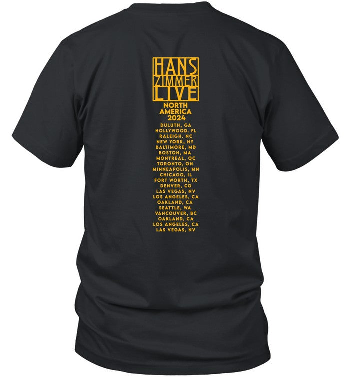 Hans Zimmer Live Admat North America Tour 2024 Artist T Shirt