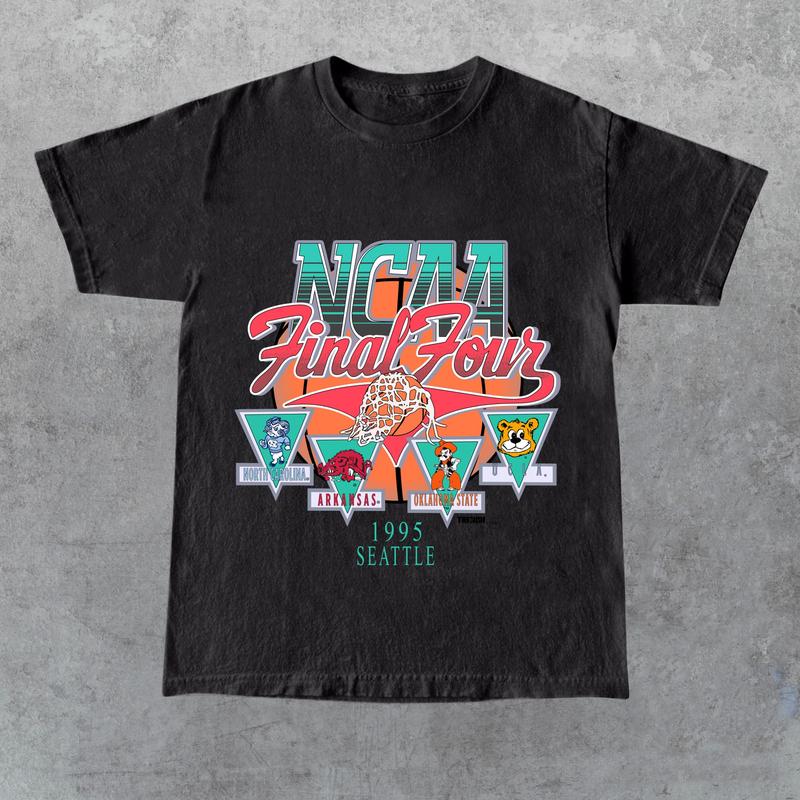 1995 NCAA Final Four Official Game Shirt, graphic vintage sports tees summer shirts for men, Gift for Her, Gift for Him, Gift for Friend