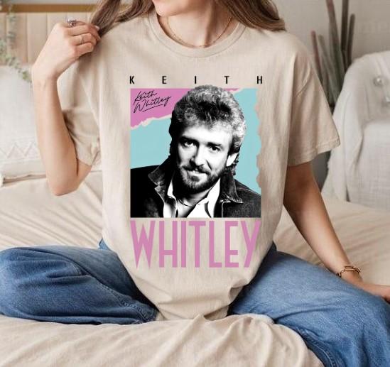 Vintage Keith Whitley Country Music 80s Retro Style T-Shirt Basic Graphic