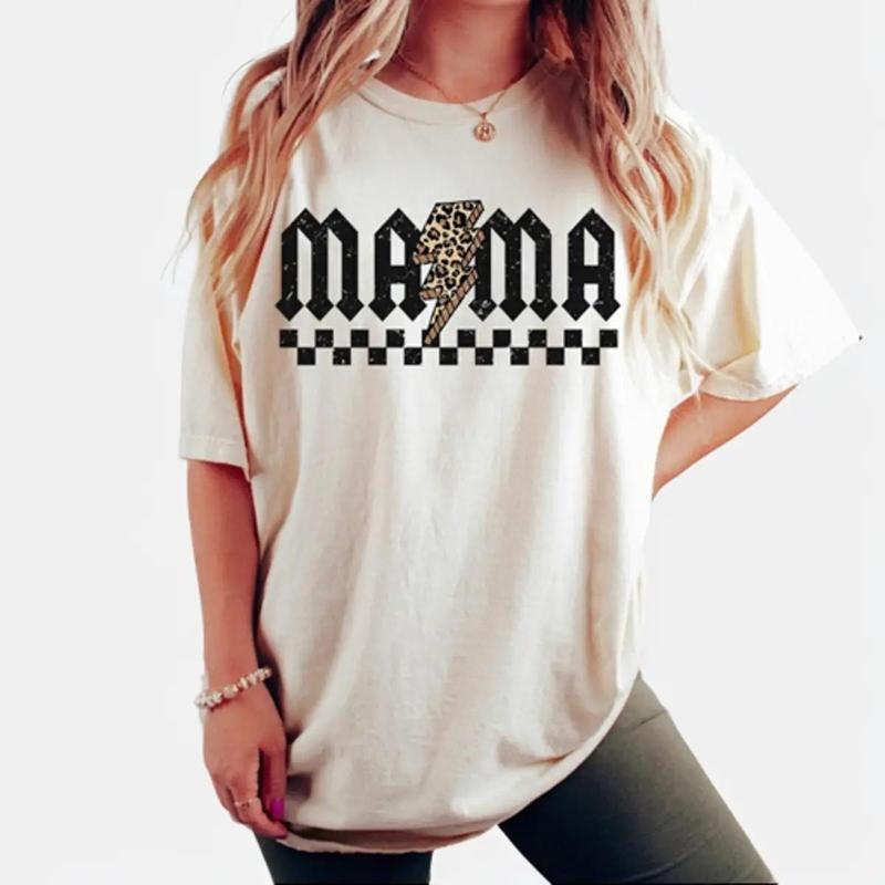 Comfort Colors Checkered Mama Shirt, Mom Retro Shirt, Mothers Day Shirt, Gift For Mama, Retro Mama Shirt, New Mom Gift,...