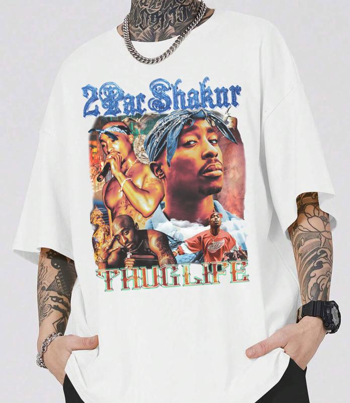 2Pac Shakur Thug Life Shirt, Vintage Tupac Shakur Shirt, 2Pac 90s Shirt, 2Pac Shakur Shirt, Vintage 90s Bootleg Tupac Shirt, 90s Merch, Hip Hop 90s Sh