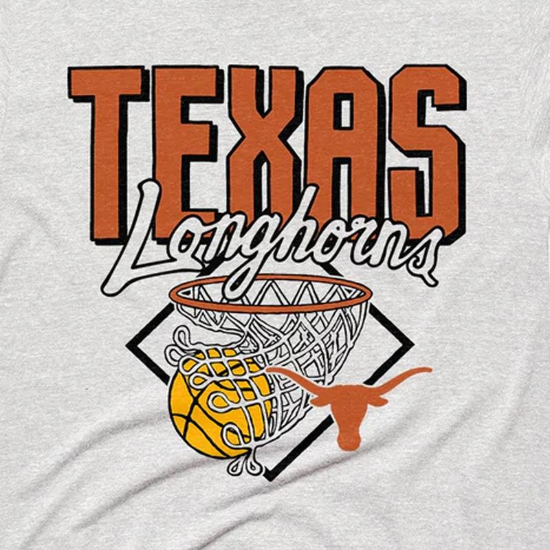 Texas Longhorns NCAA T-shirt, Vintage Texas Longhorns Basketball T-shirt, Trending NCAA Final Four  T-shirt for Women and Men drip clothing screwdrive
