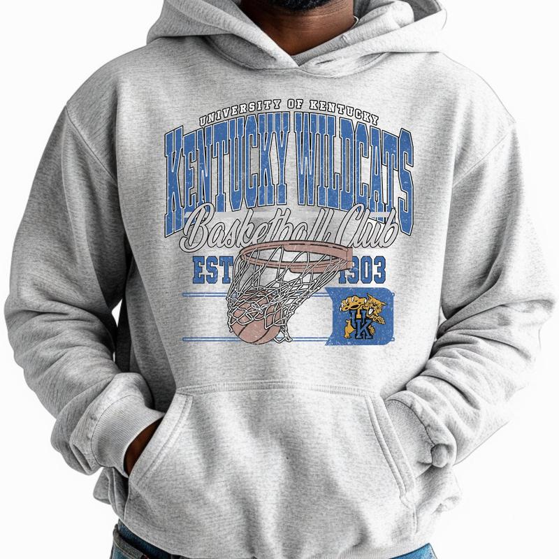 Vintage Kentucky Wildcats NCAA Division I Men's Basketball Shirt, University of Kentucky NCAA College Basketball Shirt, Crewneck, Cotton, Shirt