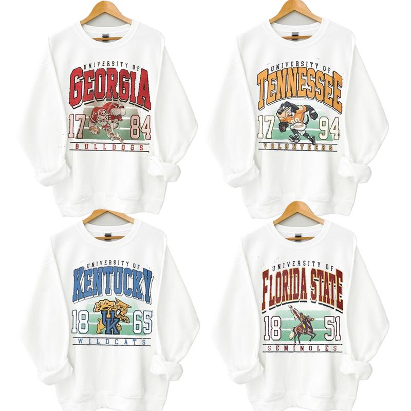 Vintage College NCAA Sweatshirt, Vintage Sweatshirt All Teams NCAA, Classic Sport Sweatshirt