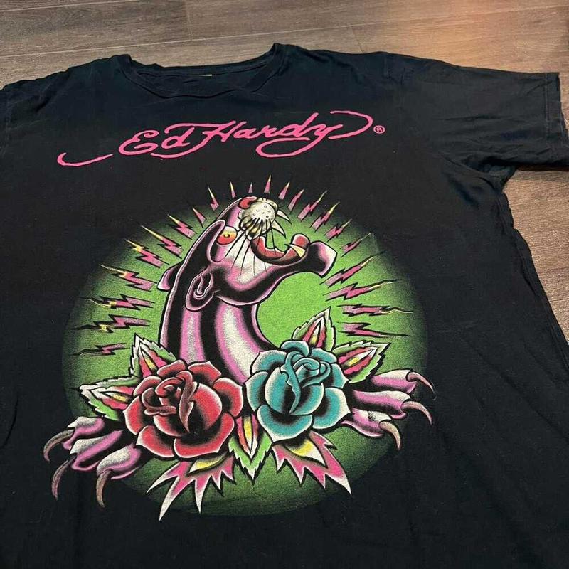 RARE!! Vintage Classic Ed hardy Panther Unisex Gift For Fan T-Shirt Gift For Fans Men Women S-5XL, Retro Panther Tee Gift, Gift For Her, Music Tour Sh