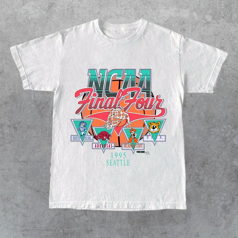 1995 NCAA Final Four Official Game Shirt, graphic vintage sports tees summer shirts for men, Gift for Her, Gift for Him, Gift for Friend