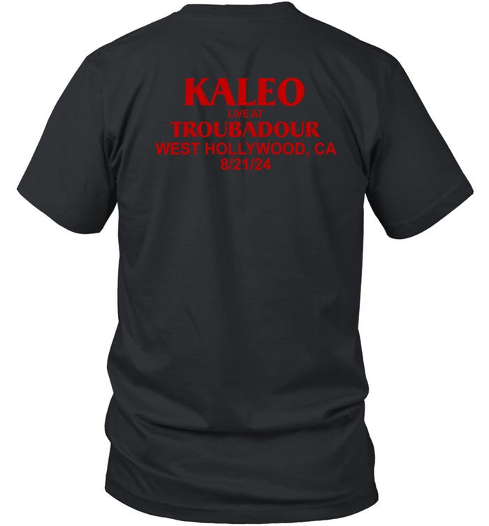 Kaleo Troubadour, West Hollywood, CA, USA Tour 2024 T Shirt