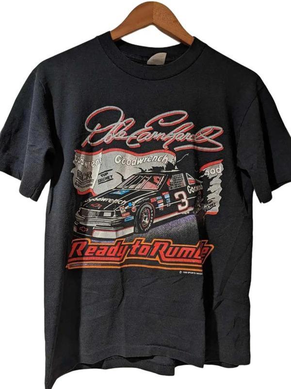 Vintage 1989 Nascar Chase Dale Earnhardt T-Shirt Classic Cotton, Full Color T-Shirt, Unisex T-Shirt, For Men, For Women