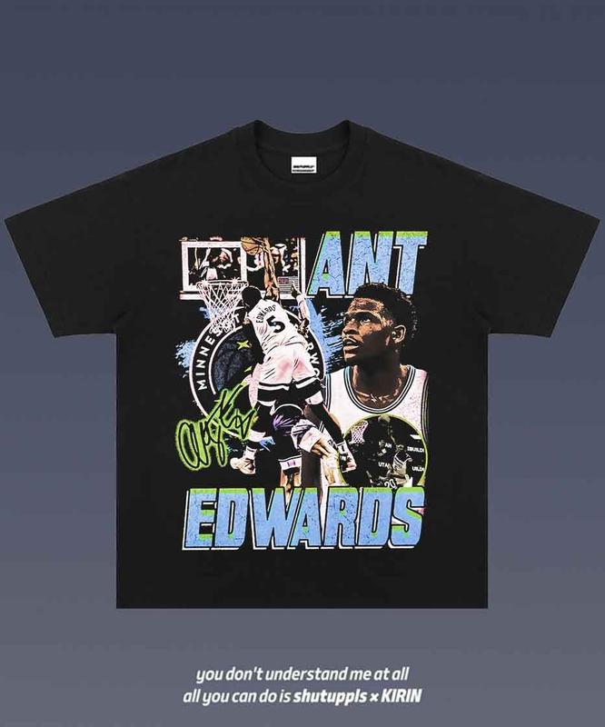 Anthony Edwards  Tee  Vintage Tee Graphic T-Shirt Sweatshirt Hoodie  Sport Tee - Gift For Fan 1.29