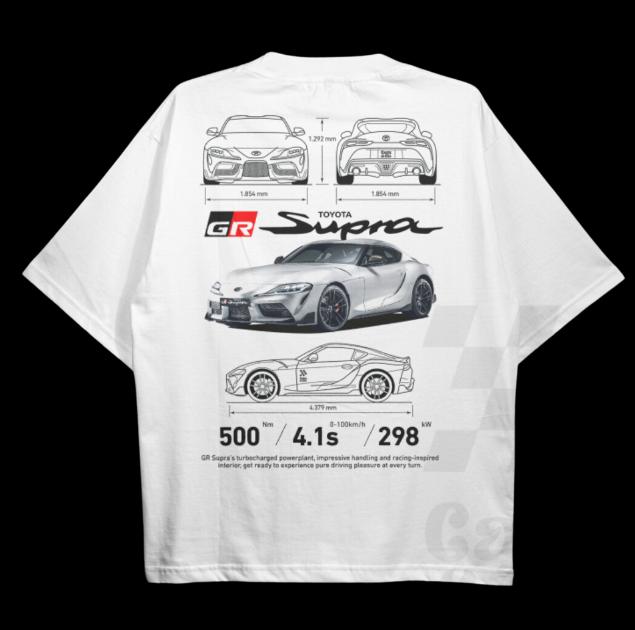 GR SUPRA MK5 WHITE Tshirt, Gr Supra MK5 Shirt, Vintage Graphic Tee, Technical Specs T-Shirt, Y2K Shirt, Racing Shirt, Car Shirt Trending, Sport Car Sh