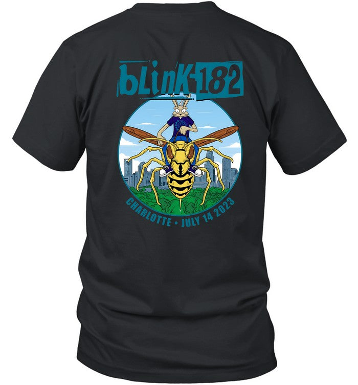 Event Shirt Blink-182 Spectrum Center World Tour Charlotte North Carolina July 14 2023