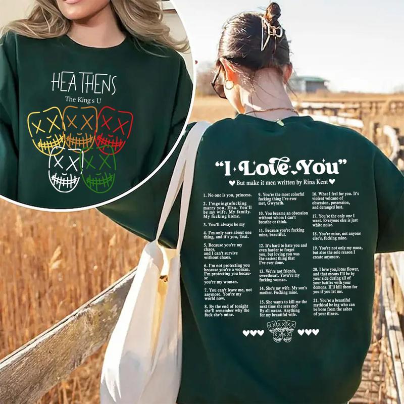 Legacy of Gods Book Quotes Sweatshirt, Legacy of Gods Heathens, Rina Kent Merch, Dark Romance Shirt, Book... (Image 1)