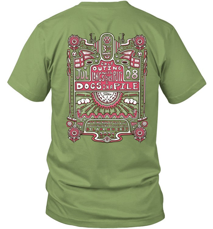 Dogs In A Pile Band Tour July 28 2024 Live At Belmar NJ Concert Shirt