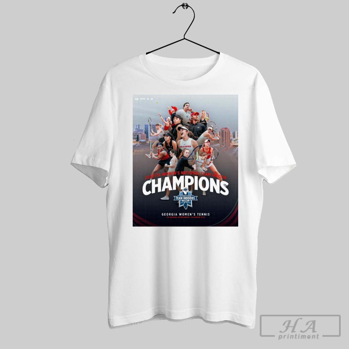 Uga Womens Tennis 7th National Championship 2025 Ita Womens National Team Indoor Champions Poster T Shirt Hoodie Sweatshirt