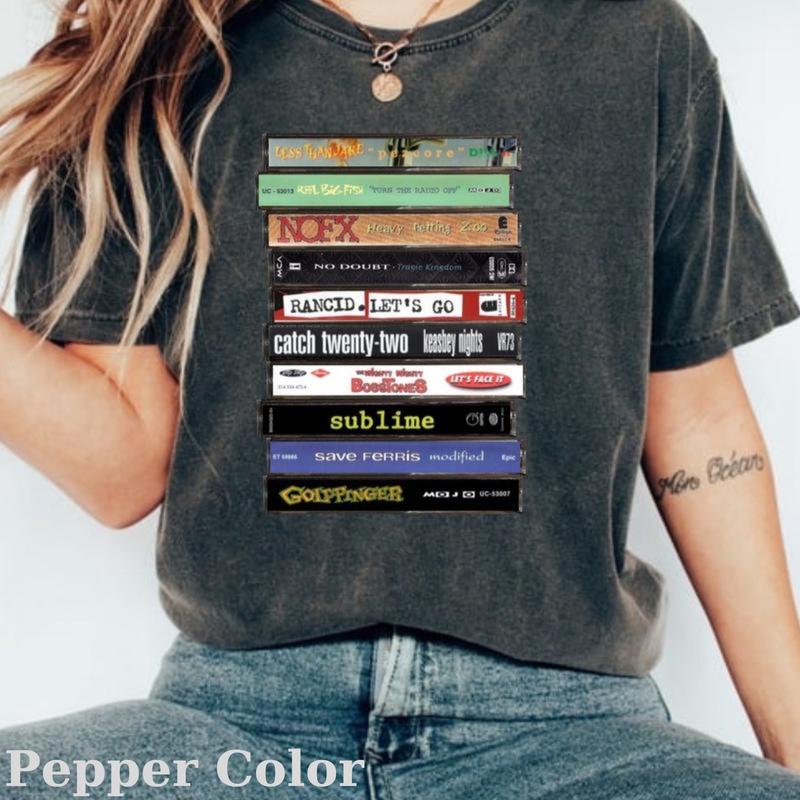 Vintage 90s Ska Punk Cassette Tapes Graphic Tee - Sublime Shirt - Catch 22 Shirt - Save Ferris Band Shirt - Music Shirt - Men's Top - Menswear