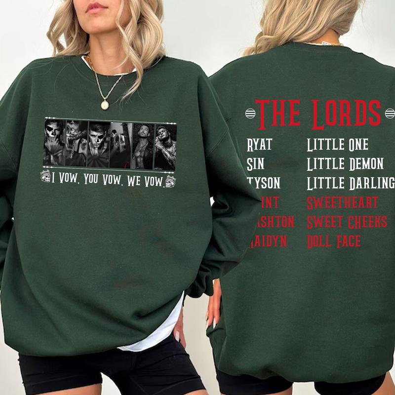 The LORDS Series Book Sweatshirt, I Vow You Vow We Vow Shirt, Shantel Tessier Merch, Dark Romance Shirt, Book... (Image 4)