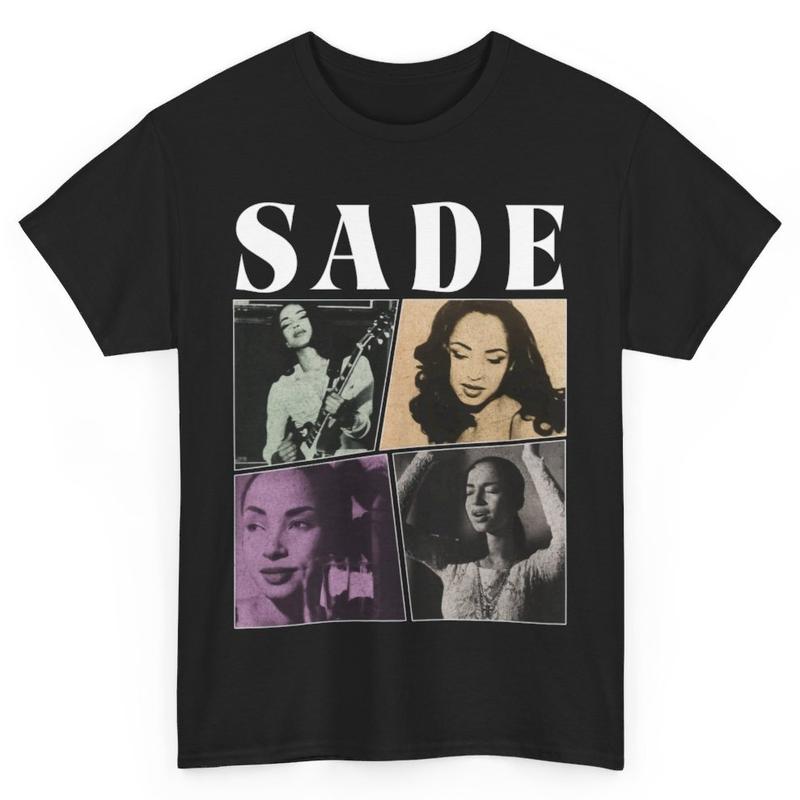 Sade Vintage Style T-Shirt, Sade Singer Music Vintage 90Ã¢â‚¬â„¢S Menswear Unisex T-shirt Cotton Tshirt