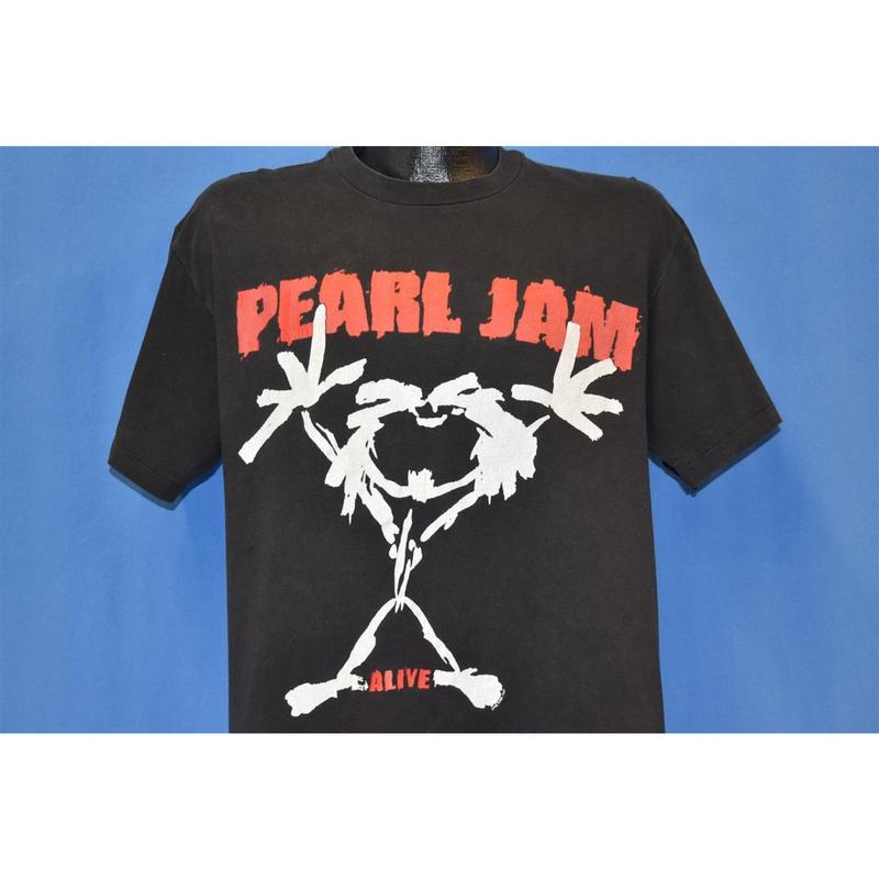Vintage 90s Pearl Jam Alive Ten 1992 Rock Grunge Double-Sided t-shirt