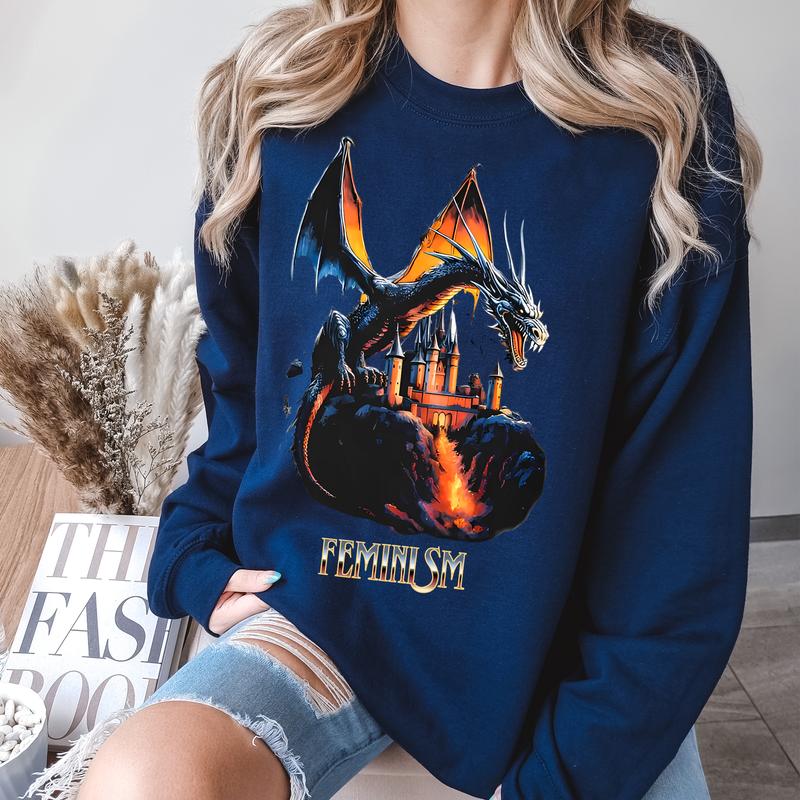 FÃÂµminism Dragon Fantasy Vintage Shirts