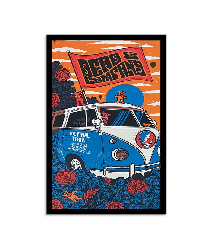Dead And Company The Final Tour July 14, 2023 Oracle Park San Francisco, CA Poster