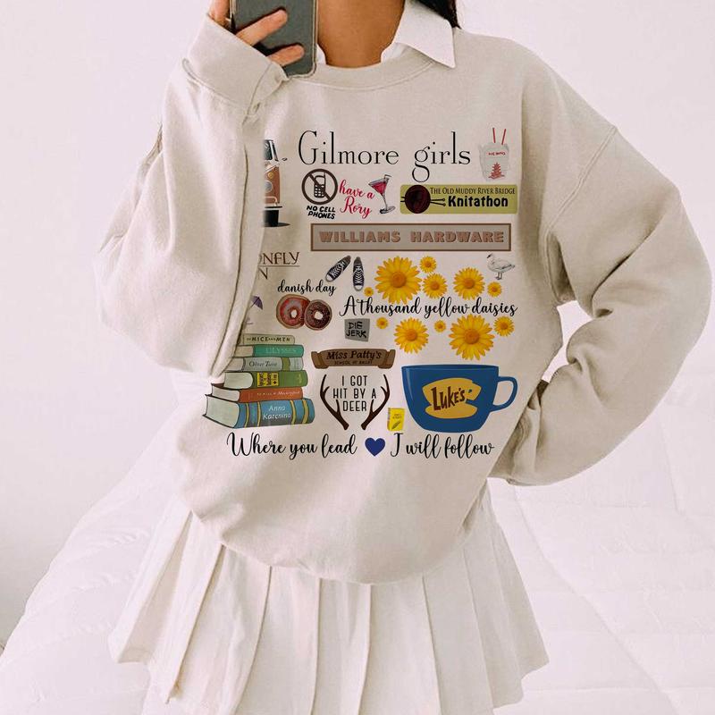 Gilmore Girls Sweatshirt, Vintage Gilmore Girls Shirt, Jess Mariano Shirt, Lukes Dinner Shirt Cotton Fit