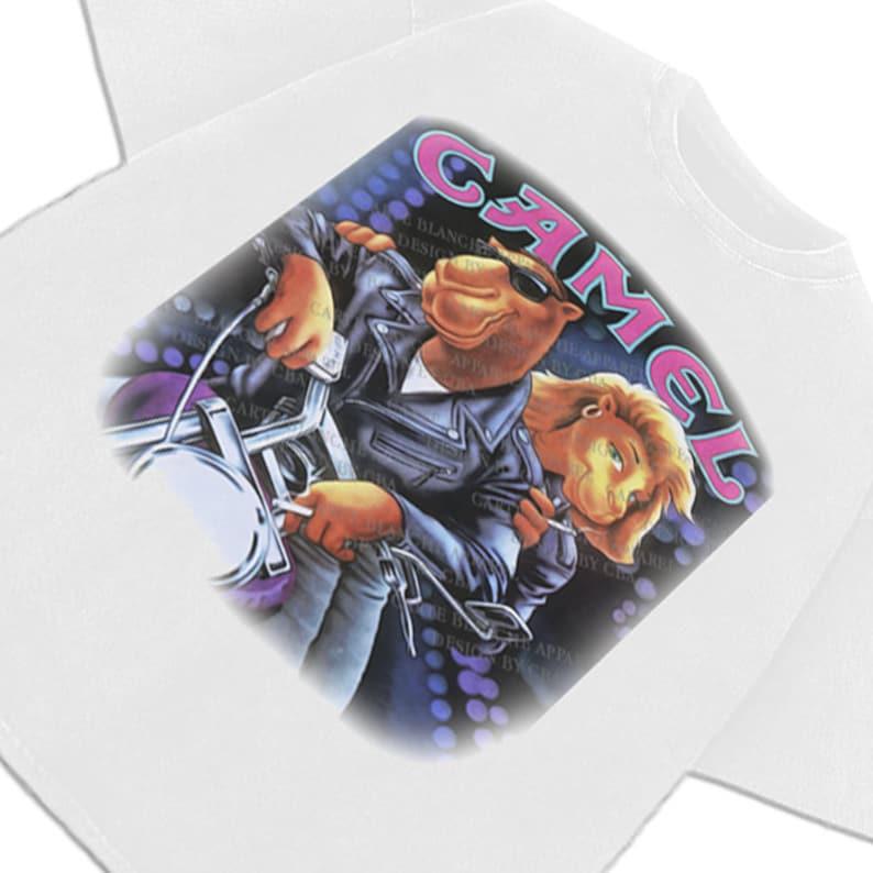 Joe Camel T-Shirt Joe Camel Motorcycle Vintage  T-shirt, sweater and Hoodie 2 sides